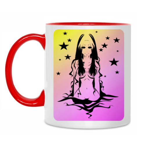 Кружка с принтом Водяная Нимфа