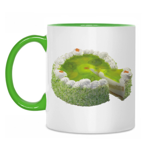 Кружка с принтом Торт