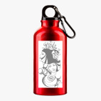 Металлическая бутылка 400 мл UV-DTF