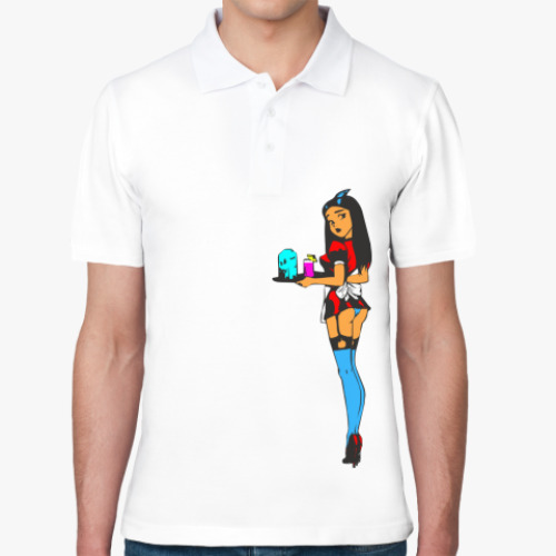 Рубашка поло с принтом Горничная