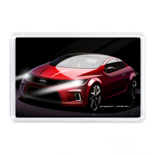 Магнит с принтом Kia Koup Сoncept