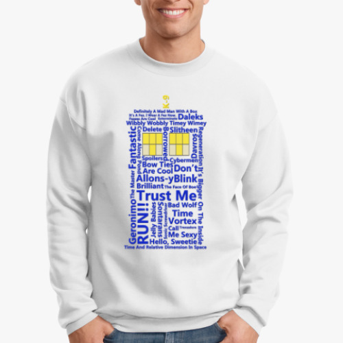 Свитшот с принтом ТАРДИС Доктора Кто - TARDIS