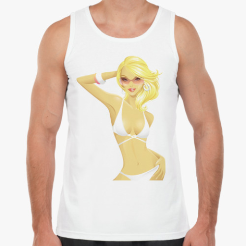 Майка с принтом Девушка