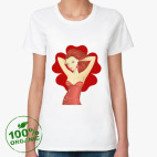 Женская футболка органик