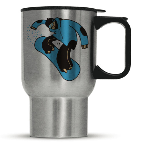 Кружка-термос с принтом snowboard