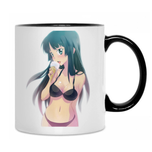 Кружка с принтом Anime girls ><