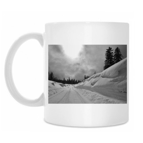 Кружка с принтом Snow Road