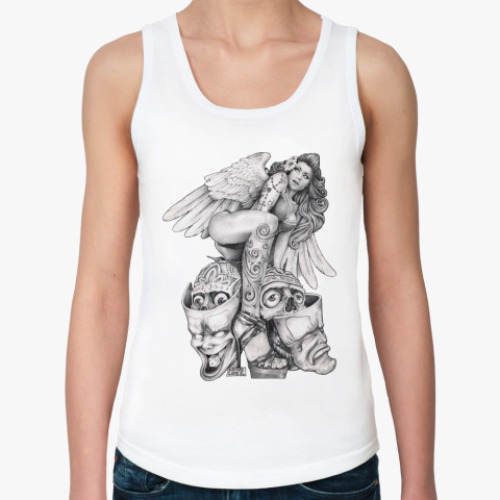 Женская майка с принтом Desperate Angel