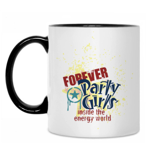 Кружка с принтом Завсегдатай вечеринок