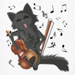 Веселый Кот-скрипач