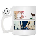 Кружка с футбольным мячиком