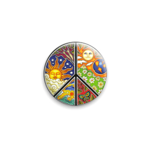 Значок 25мм с принтом PsY