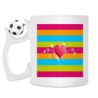 Кружка с футбольным мячиком