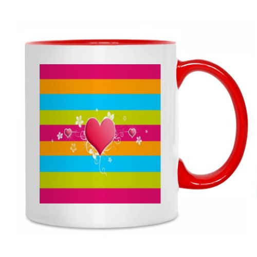 Кружка с принтом Сердце