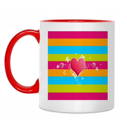 Кружка с принтом Сердце