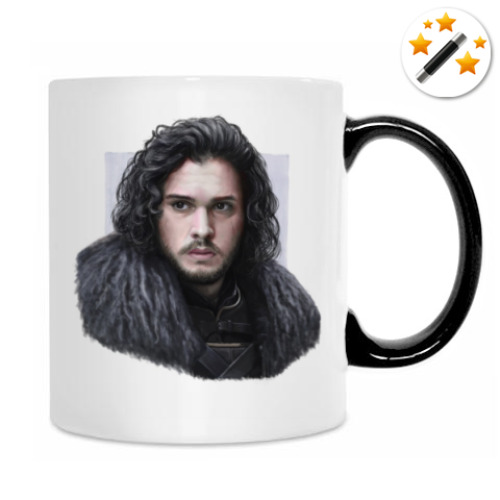 Кружка-хамелеон с принтом Джон Сноу