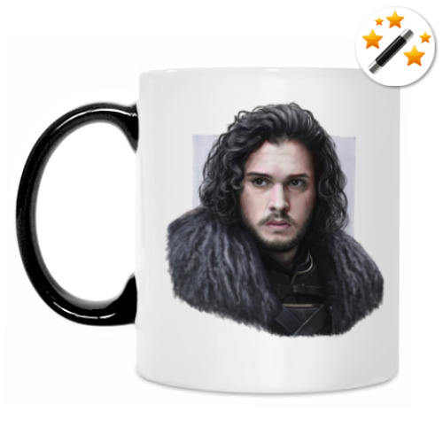 Кружка-хамелеон с принтом Джон Сноу