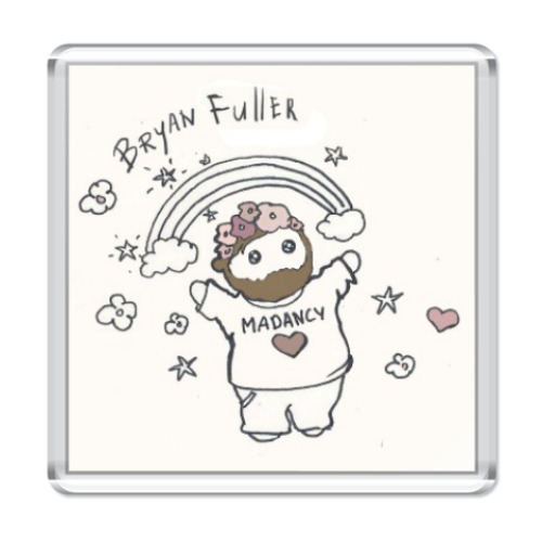 Магнит с принтом Bryan Fuller