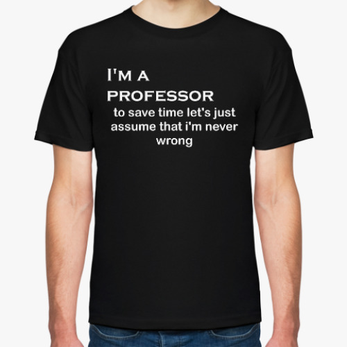 Футболка с принтом Professor