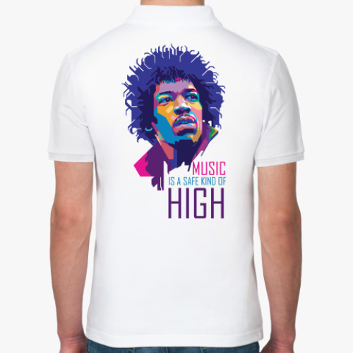 Рубашка поло с принтом Jimi Hendrix