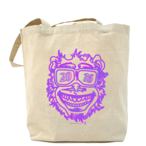 Сумка шоппер с принтом Обезьяна 2016