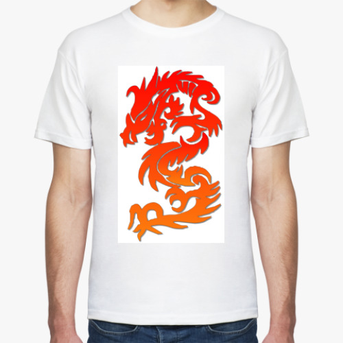 Футболка с принтом  Dragon!