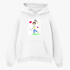 Толстовка худи оверсайз