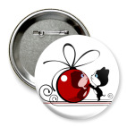 Значок 75 мм Котик