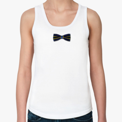 Женская майка с принтом Scottish bow-tie
