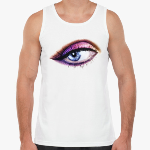 Майка с принтом Накрашенный глаз