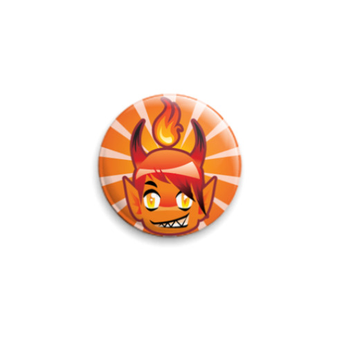 Значок 25мм с принтом дьяволёнок