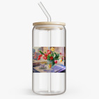 Банка с бамбуковой крышкой