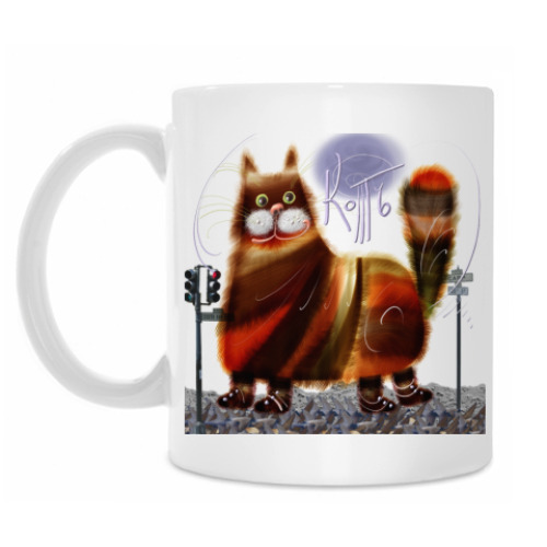 Кружка с принтом Котъ