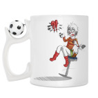 Кружка с футбольным мячиком