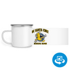 Кружка металлическая белая (круговая запечатка)