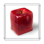 Магнит 6.5 x 6.5 см Яблоко-куб