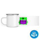 Кружка металлическая белая (круговая запечатка)