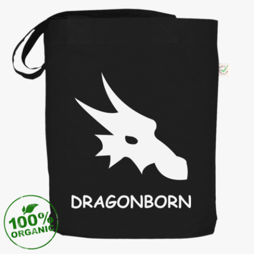 Сумка шоппер с принтом  dragonborn