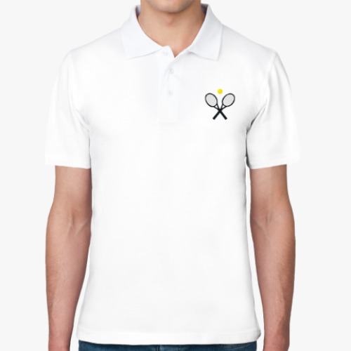 Рубашка поло с принтом теннис