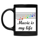 Кружка цветная UV-DTF