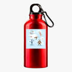 Металлическая бутылка 400 мл UV-DTF