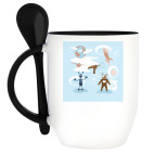 Кружка с ложкой