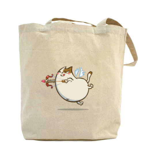 Сумка шоппер с принтом Амуркот — Пятничный Котик №42