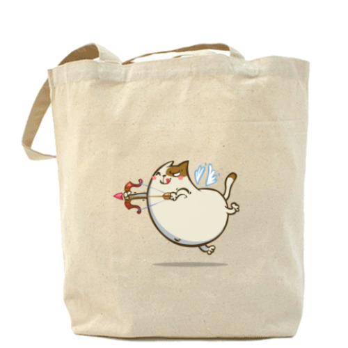 Сумка шоппер с принтом Амуркот — Пятничный Котик №42