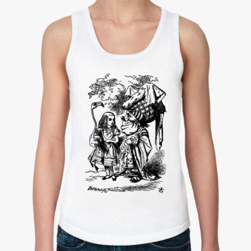 Женская майка с принтом Алиса в стране ...