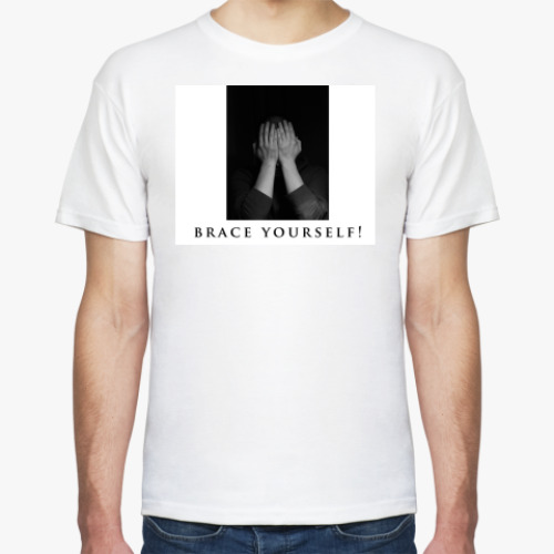 Футболка с принтом Brace yourself!