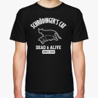 Классическая футболка Кот Шрёдингера