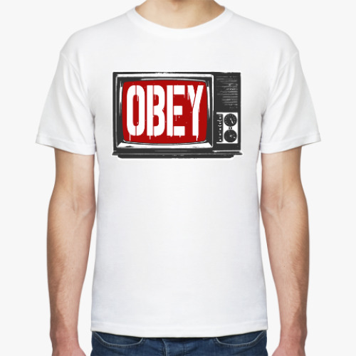 Футболка с принтом Obey