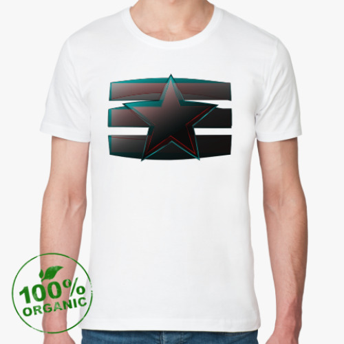 Футболка из органик-хлопка с принтом Звезда