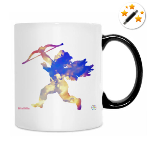 Кружка-хамелеон с принтом Амуры